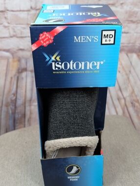 Isotoner Slippers Men's Medium 8 - 9 New Nwt